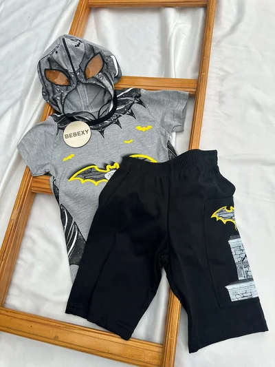 Batman Şapkalı Alt Üst Takım  