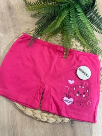 Kız Çocuk Boxer Kedi Baskılı Pembe