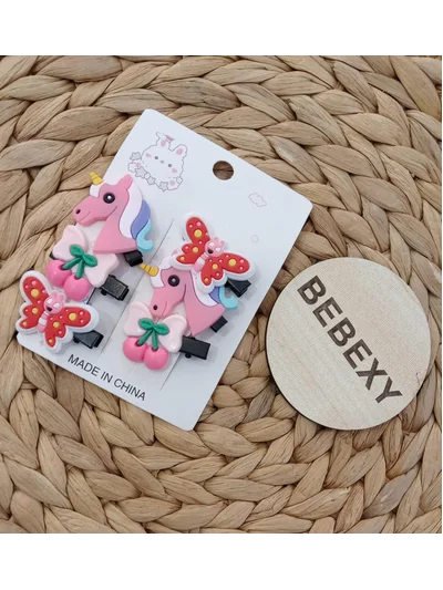 Unicornlu Pensli 6'lı set Farklı Toka