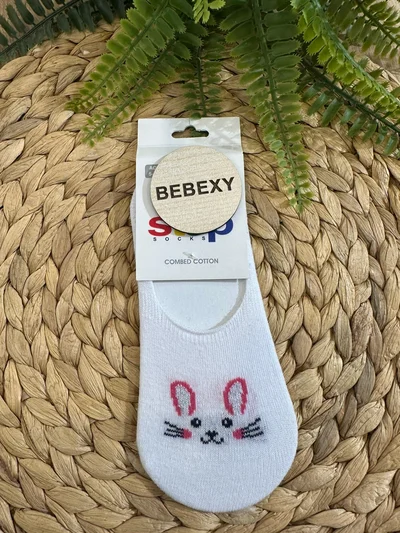 Babet Kız Çorap Tavşan Baskılı