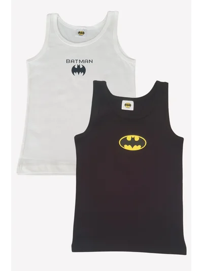 Batman Çocuk Atlet 2 li %100 Pamuk
