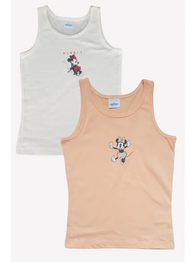 Minnie Mouse Çocuk Atlet 2 li %100 Pamuk