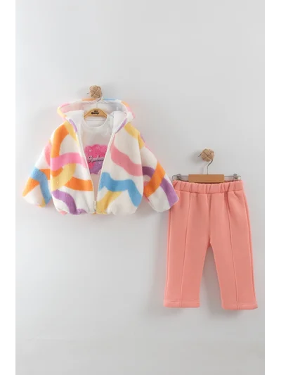 Kız Bebek Rainbow 3'lü Takım (9-12-18 Ay)