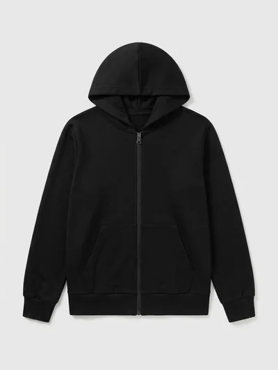 Mevsimlik Siyah Unisex Çocuk Ceket