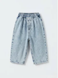 Açık Mavi Yıkamalı Unisex Baloon Jean