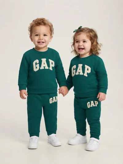 Marka Punch İşlemeli Unisex Bebek Takım