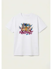 Manifest Winx Baskılı Kız Çocuk Tshirt - Beyaz