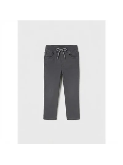 Beli Lastikli Gabardin Çocuk Pantolon - Gri