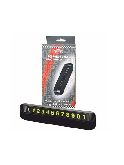 Autokit Fosforlu Lüks Araç Numeratörü