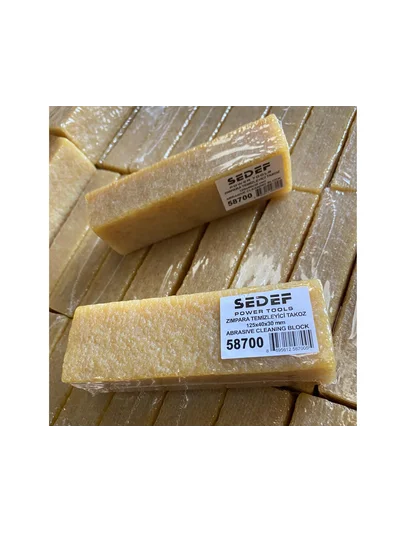 SEDEF Bant Zımpara Temizleyici Kauçuk Takoz 125x40x30mm 58700