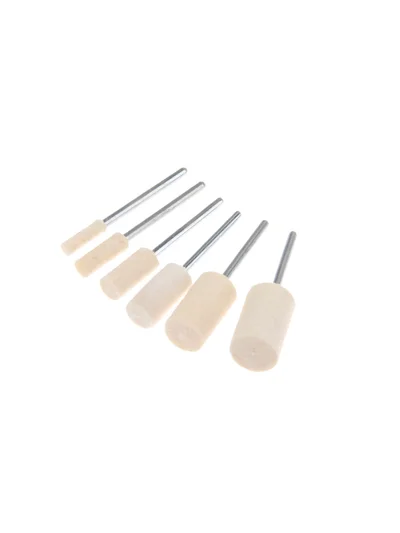 4x10 mm 3 mm Saplı Silindirik Keçe Mop Zımpara