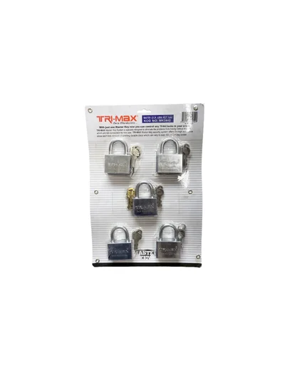 Trimax Master Çelik Asma Kilit 55 mm 5'li Set MK2442