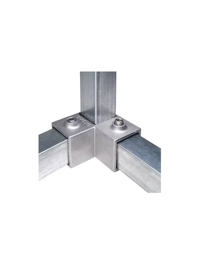 Kutu Profil Civatalı Metal Köşe Bağlantı 4 Parça Set