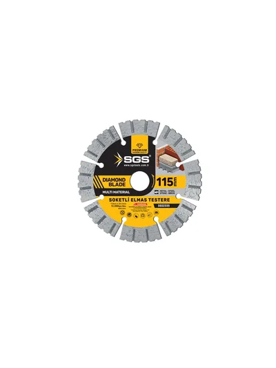 SGS 115mm Soketli Elmas Testere Multi Material SGS2335