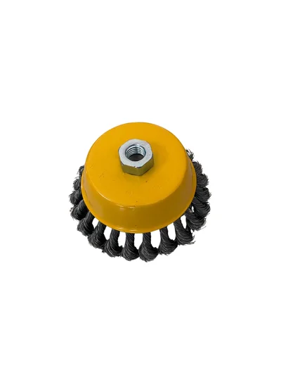 Burgulu Çanak Tel Fırça 125mm 55735
