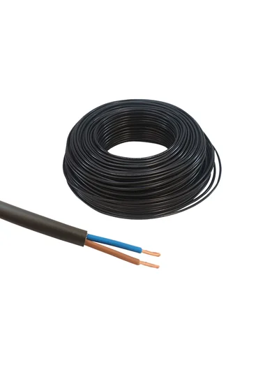 TTR Kablo Siyah 2x1 mm H05VV-F