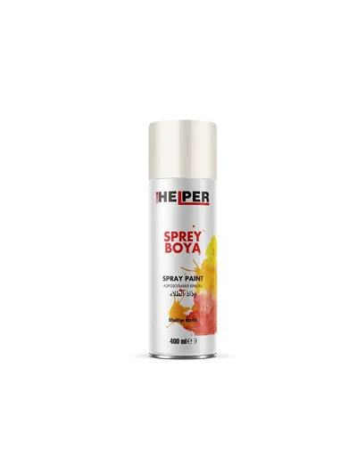 HELPER Akrilik Sprey Boya RAL 9010 Parlak Beyaz 400ml