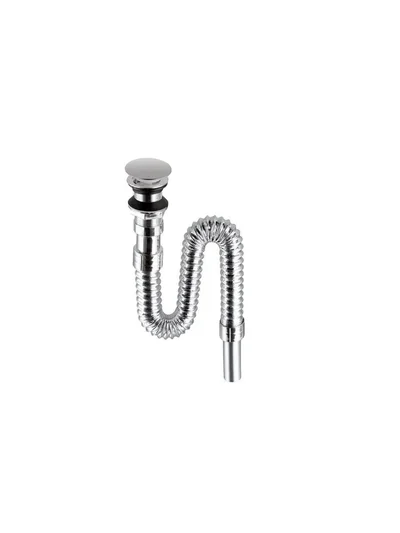 BASS-Stoplu Lüks Krom Lavabo Sifonu ÖZS8349