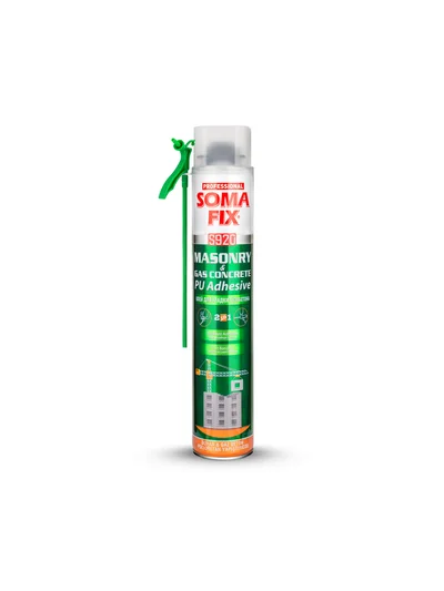 SOMAFIX S920 Poliüretan Duvar ve Gazbeton Yapıştırma Köpüğü 750ml 920gr