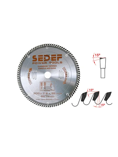 250x30-25-20x3.2x2.4 mm 80 diş Alternatif Sık Diş Testere
