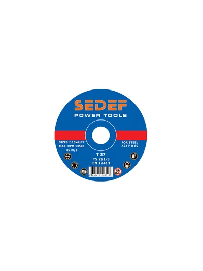 SEDEF 230X6X22 T27 METAL TAŞLAMA TAŞI