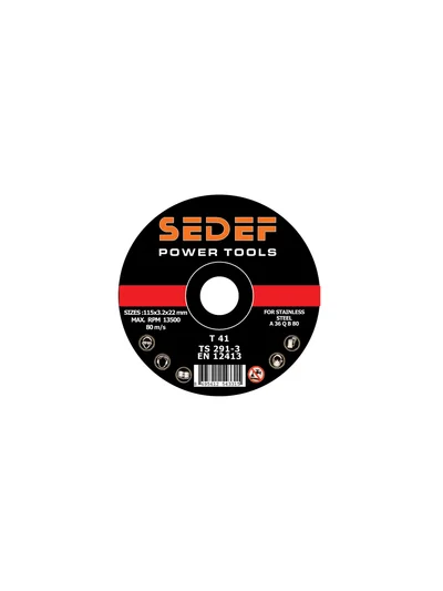 SEDEF 180X6X22 T27 İNOX TAŞLAMA TAŞI