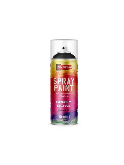 COLORIUM Akrilik Sprey Boya RAL 9005 Mat Siyah