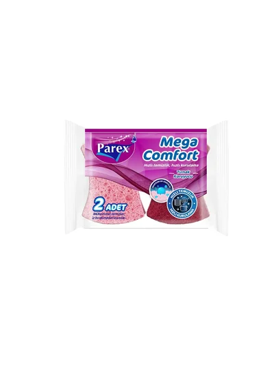 PAREX Mega Comfort Oluklu Bulaşık Süngeri 2'li