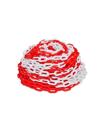 Plastik Zincir Kırmızı Beyaz