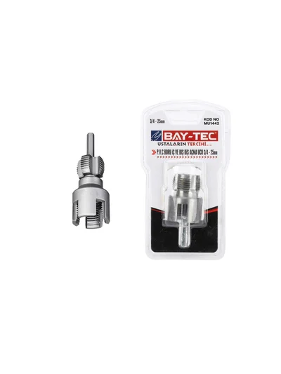 PVC Boru İç ve Dış Diş Açma Ucu 3/4 20mm MU1442