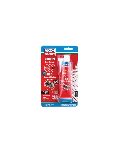 Alcon Hyper-RTV Nötr Sıvı Conta  M-3302 Kırmızı 90 gr