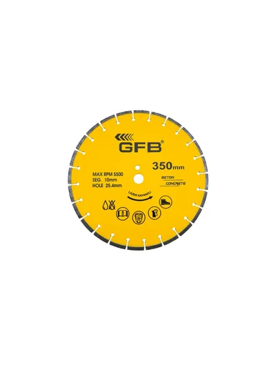450x25.4x10mm Beton Kesme Testere Lazer Kaynaklı GFB2371