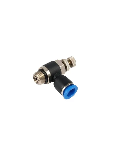 "1/2"" – 6 mm ESC Pnömatik Hız Ayar Dirsek"