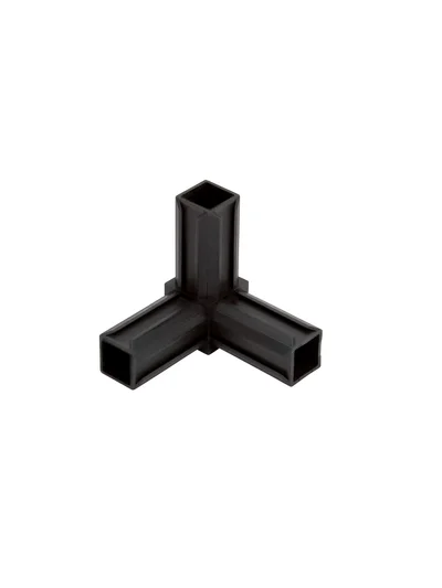 Kutu Profil Köşe Tip Plastik Bağlantı Parçası 25x25mm