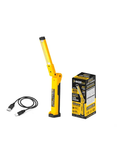 SGS Katlanır Şarjlı LED Fener 800 Lümen 3.7V SGS 5056