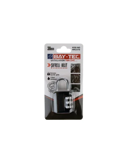MK2376 Şifreli Asma Kilit 38 mm