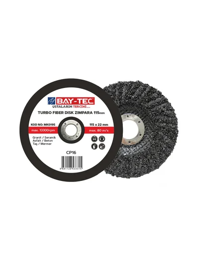 Turbo Fiber Disk Zımpara 115 mm MK0195