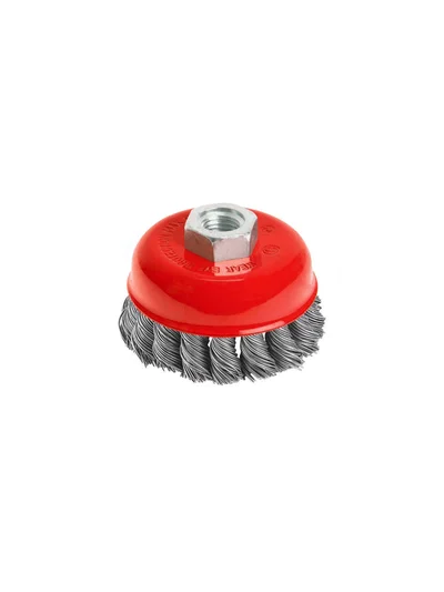 BAY-TEC Burgulu Çanak Tel Fırça 75 mm MK1150