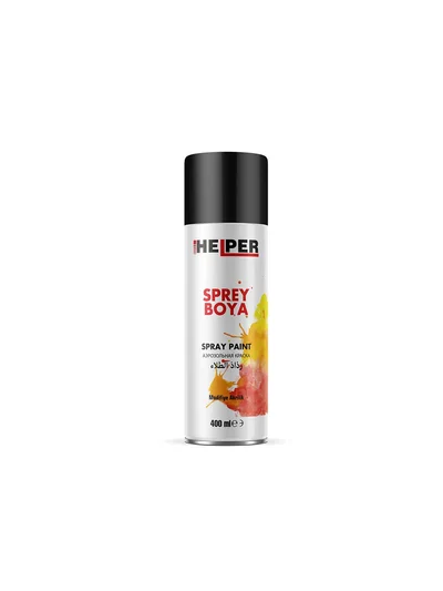 HELPER Akrilik Sprey Boya RAL 9005 M Mat Siyah 400ml