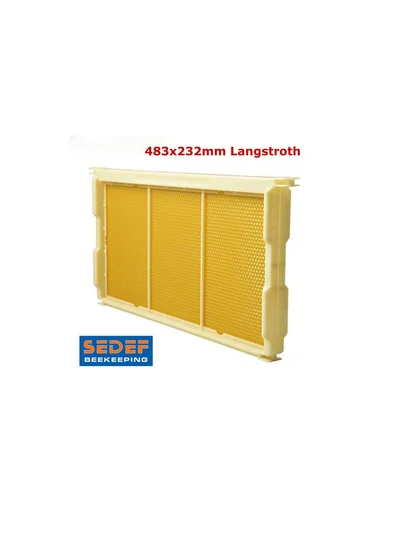 Plastik Temel Petekli Çerçeve (İşçi arı - Langstroth) 02560