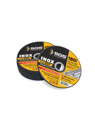 Inox Metal Kesici 180x1.6x22 mm SGS 2151