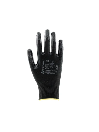 NT 101 SY/SY NO:9 Nitril Kaplı Polyester Eldiven