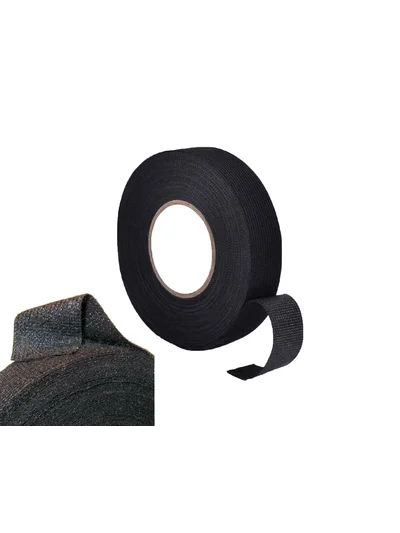 Polyester Siyah Tüylü Bant 19mm x 15mt