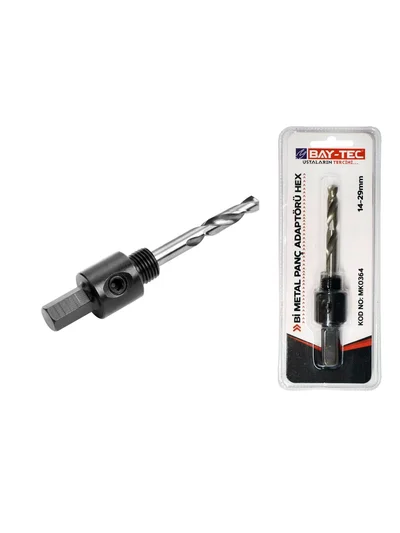 MK0364 Bimetal Panç Adaptörü HEX 14-29 mm