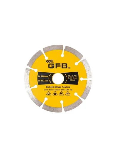 Soketli Elmas Daire Testere 180x22.23mm GFB2389