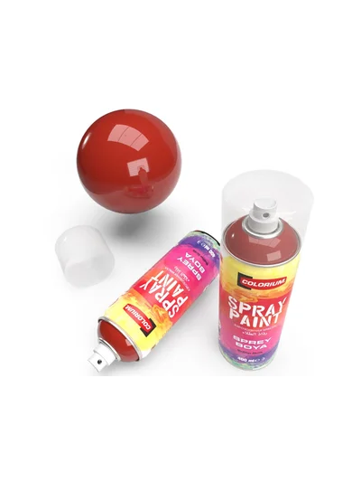 COLORIUM Akrilik Sprey Boya RAL 3000 Ateş Kırmızı