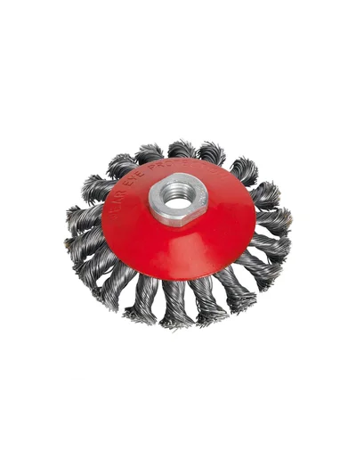 SEDEF 115MM BURGULU KONİK TEL FIRÇA 55740