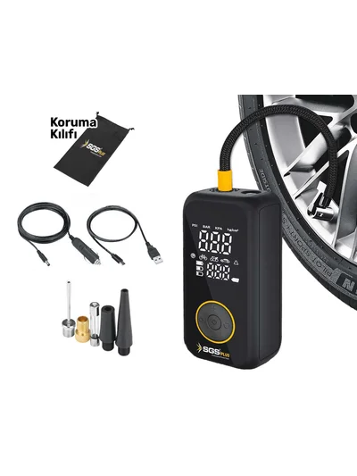 SGS Şarjlı Hava Kompresörü Dijital 12V 6.0 Ah SGS 5398