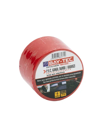 PVC Kanal Bandı Kırmızı 48mm x 20yards MK0743