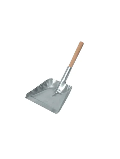 Saplı Metal Çöp Küreği